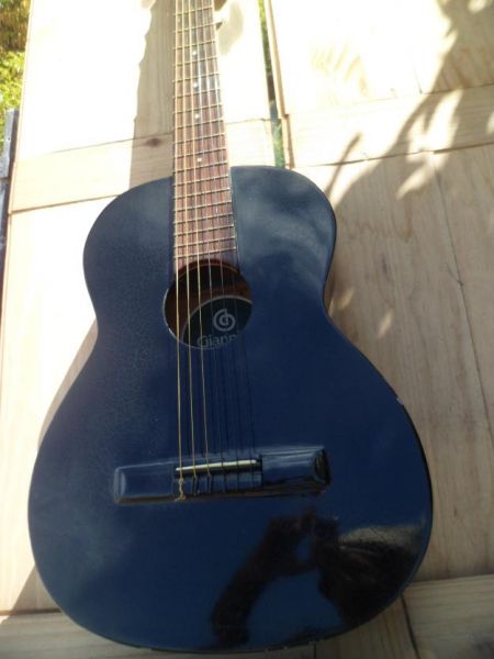Violão gianini serie estudo pintura personalizada
